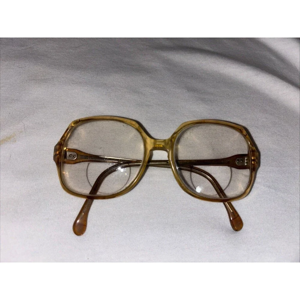 Vtg Sterling Optical Retro Oversized EW Steel Frame 53018 Eyeglasses 80S Mom